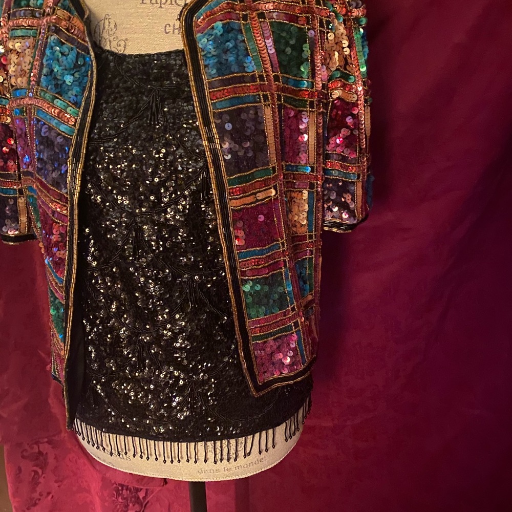 A sequin top